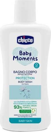 Chicco Šampón na telo Baby Moments Protection 93 % prírodných zložiek 200 ml