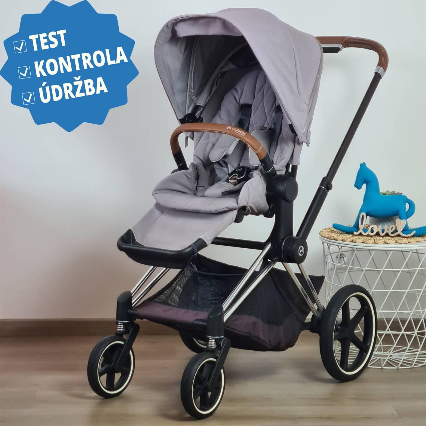 Cybex Priam 3 Grey s príslušenstvom - preverený kočík + darček batoh