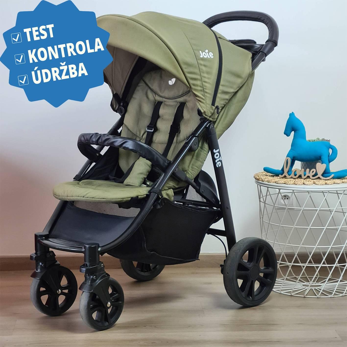 Joie Litetrax 4 Green - preverený kočík + darček batoh