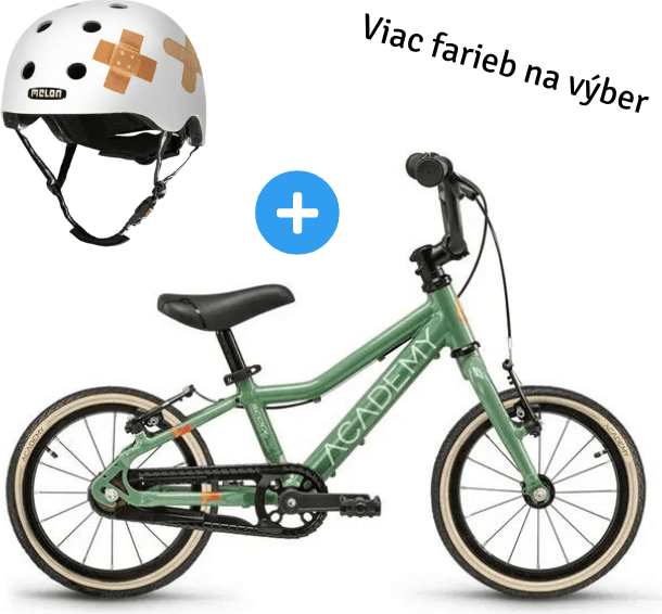 Detský bicykel ACADEMY Grade 2 - 14" (od 95 cm) + prilba Melon